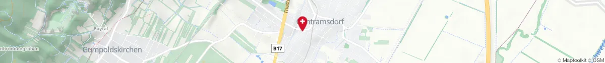 Kartendarstellung des Standorts für Apotheke Zum heiligen Jakob in 2353 Guntramsdorf